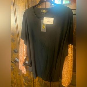 NWT Sequined Sleeves & Get Noticed